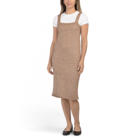 LUSH Tan Sweater Midi Dress - Picture 2 of 2